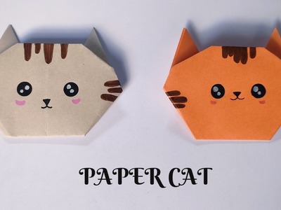 ORIGAMI PAPER CAT. How to Make Origami Paper Cat. DIY Paper Cat. Easy Paper Cat Tutorial ????