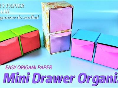 Origami Paper Drawer Box | How to make Paper Mini Drawer Organizer |