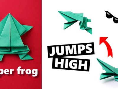 ORIGAMI PAPER FROG  - how to make a jumping frog from A4 sheet.