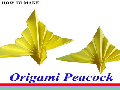 Peacock origami tutorial | How to make paper peacock bird