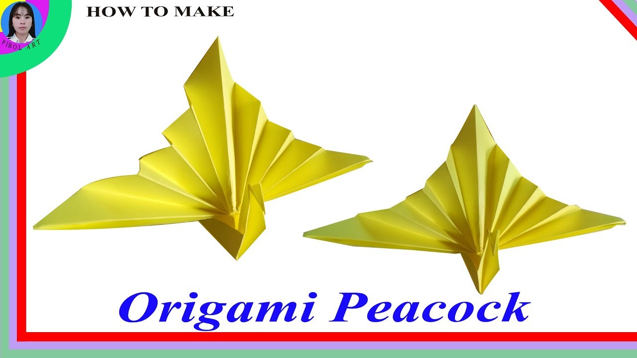 Peacock origami tutorial | How to make paper peacock bird