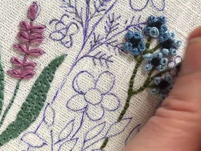 Summer flowers embroidery. Part 2