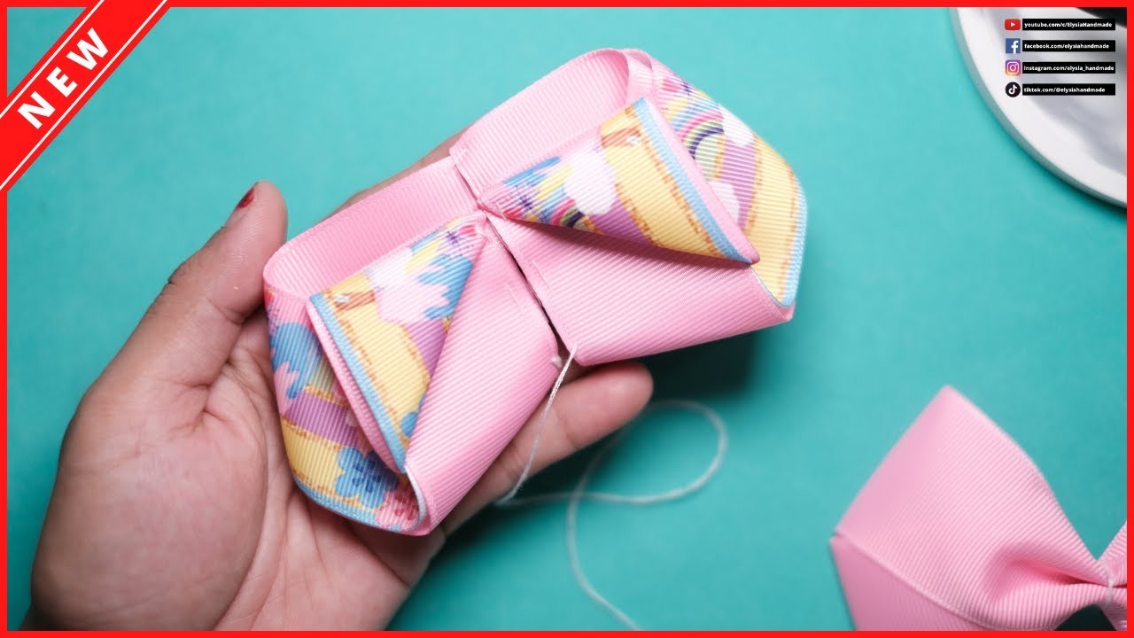 Super cute pinky ribbon bow