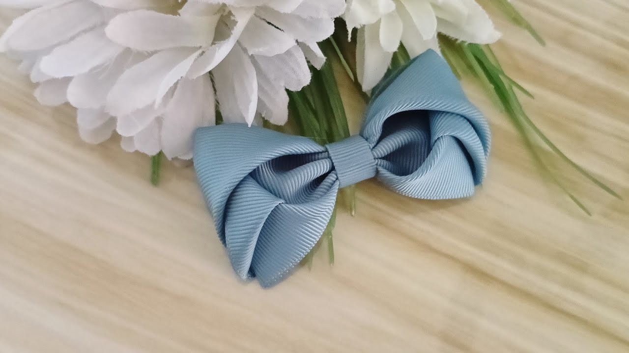 ????TUTORIAL BOW OUT OF GROSGRAIN RIBBON ???? DIY RIBBON BOW ???? RIBBON WORK????