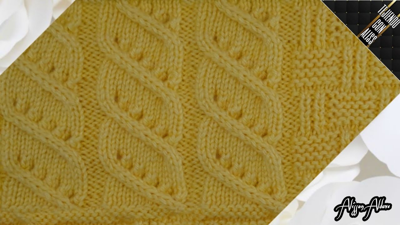 #271 - TEJIDO A DOS AGUJAS. knitting patterns. Alisson Aldave