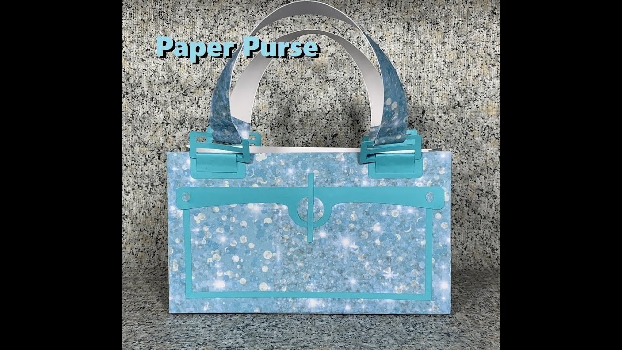 Blue Paper Purse