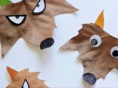 Creativity Entertainment | How to make fox with leaves, sheep with broccoli, pictures with leaves