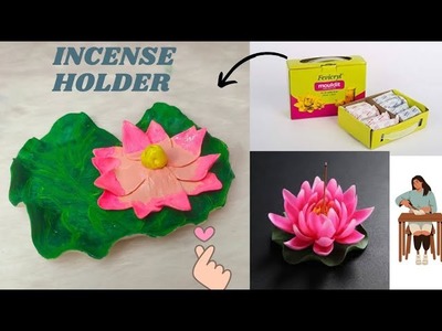 DIY Clay Incense Holder | Polymer Clay Craft | How To Use Fevicryl Clay | DIY queen ruhi |