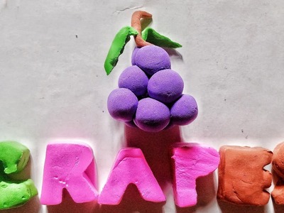 DIY how to make a cute Grapes Miniature and with polymer clay