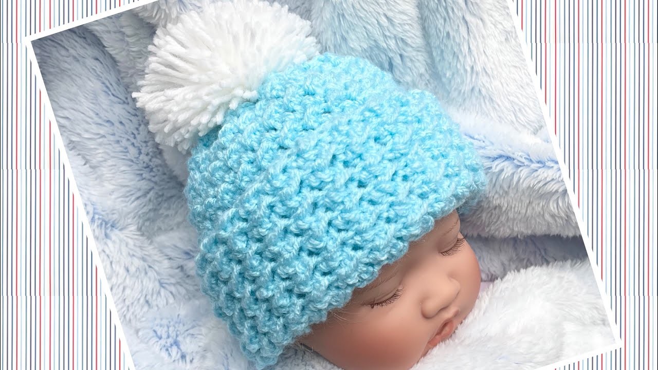 EASY Baby hat with measurements FOR ALL SIZES MAKE IT IN ONE HOUR CROCHET STITCH PATTERN