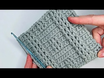 EASY Crochet Pattern for BEGINNERS! ????????GORGEOUS Crochet Stitch for Blankets, Cardigans and Bags
