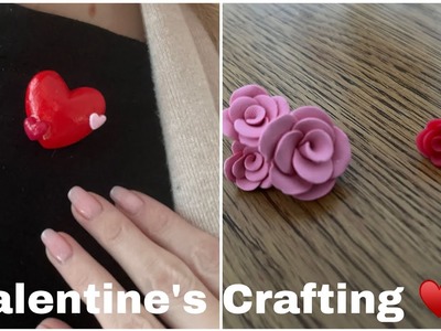 FEBRUARY VALENTINE’S CREATIVITY ♥️???? Beautiful Polymer Clay Creations! Roses & Hearts Tutorial ♥️♥️