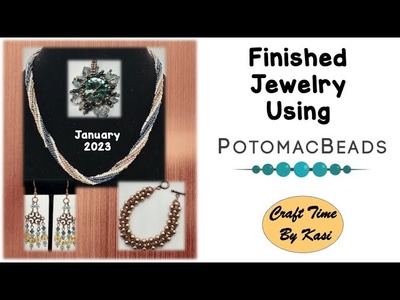 Finished Jewelry using Potomac Bead's Kit and Treasure Edition Bead Boxes