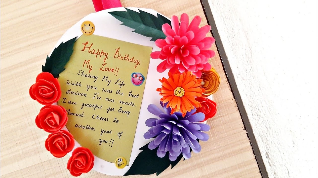 Floral #Birthday Card cum Birthday Background Decor for #husband #greeting #wishes #latest #2023