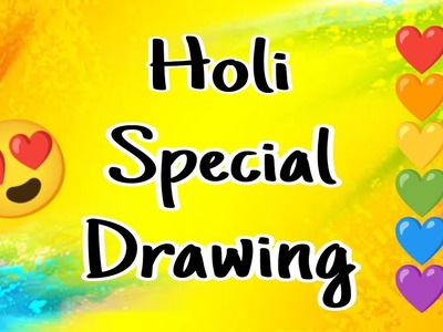 Holi Special Drawing. Holi Drawing. Mandala Art