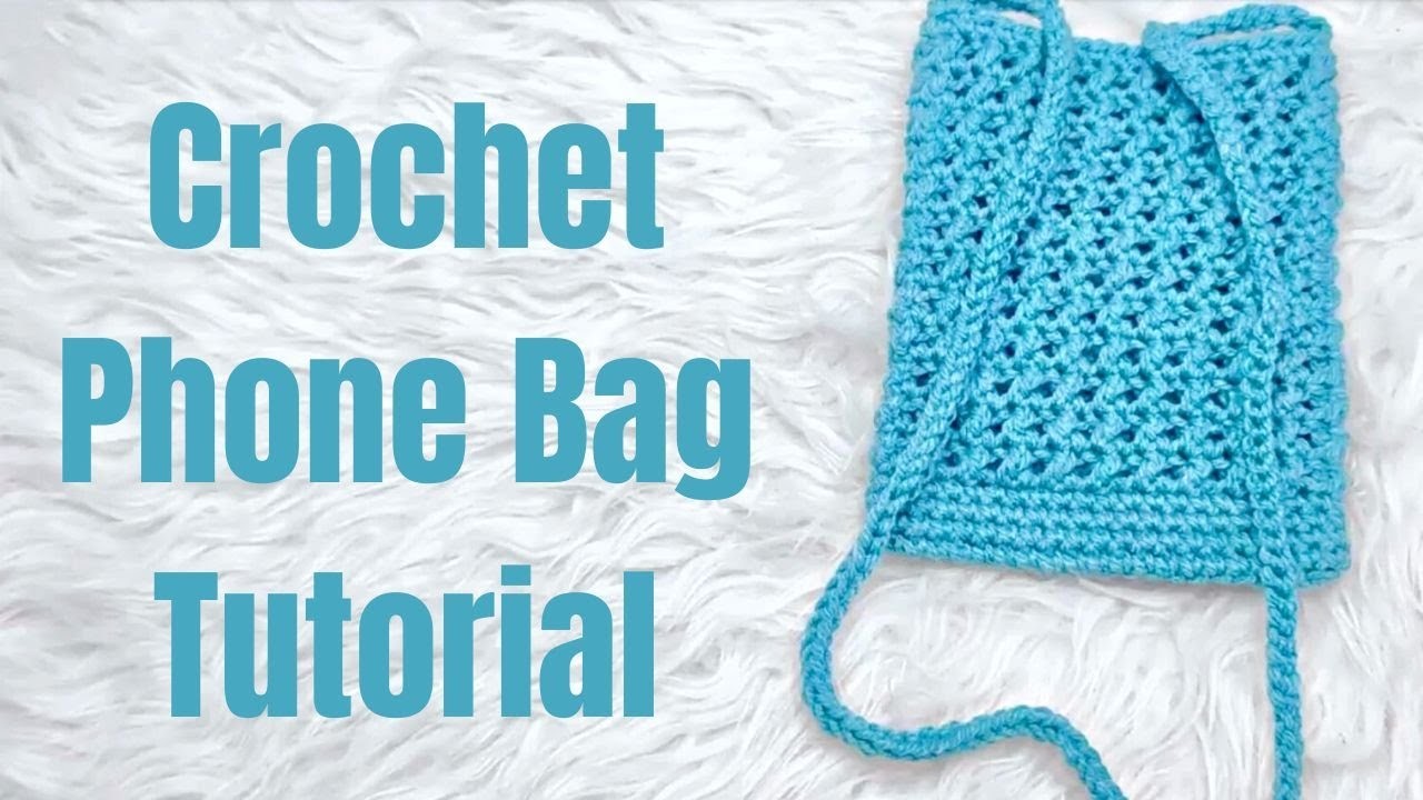 How to crochet a SMALL PHONE BAG - Super easy STEP BY STEP beginner friendly tutorial by RadCrochet