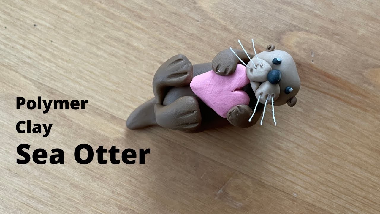 How to Make a Polymer Clay Sea Otter | Clay Craft