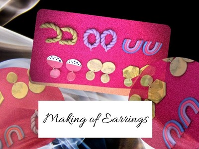 How to make Earrings | FIRST TIME | DIY Earrings | 6 Mouldit Clay Earring IDEAS | earrings design