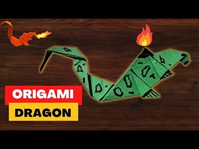 How to Make Origami DRAGON Easy Step-by-step - How to Fold DINOSAUR | Paper DINO | Paper Animals