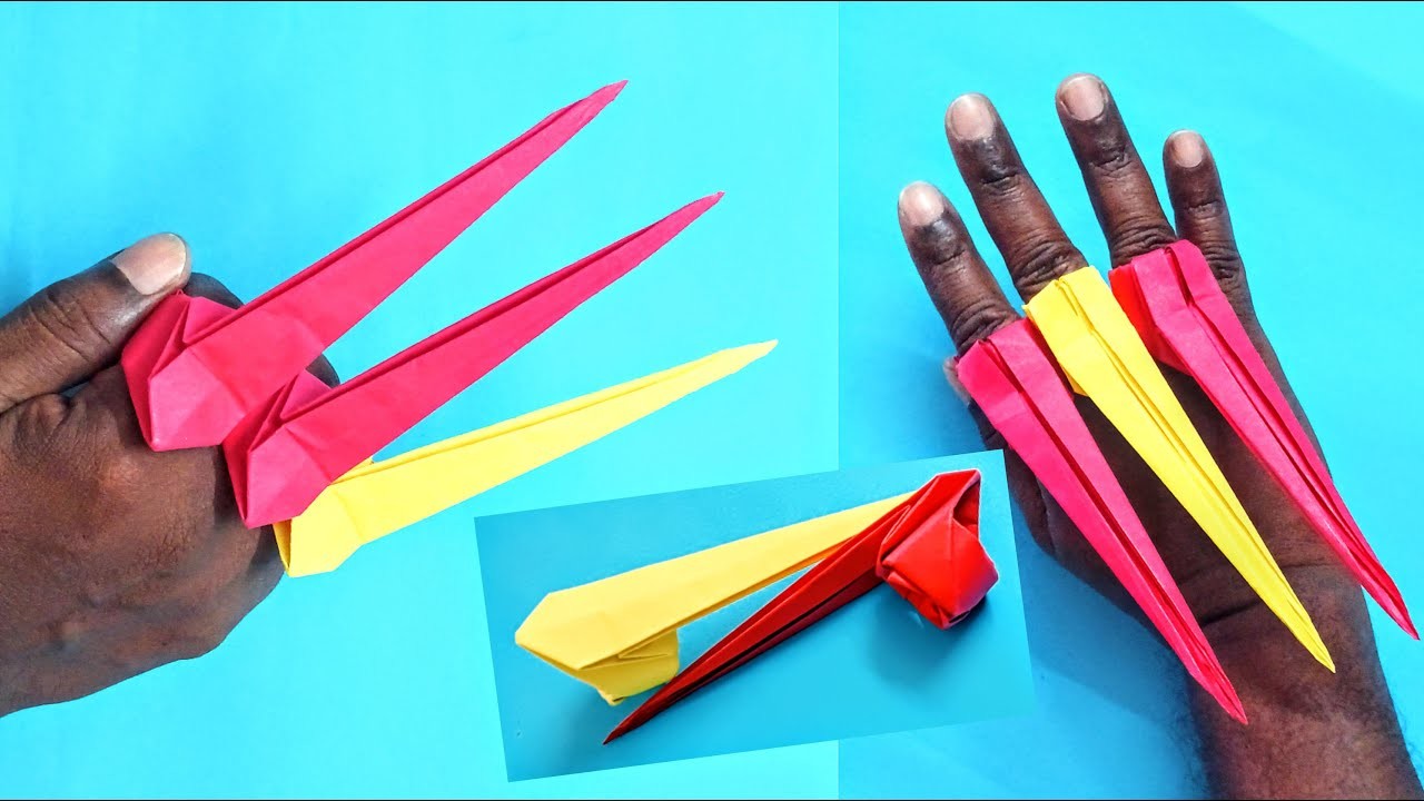 How to make paper Claws. easy plane claws. easy paper craft