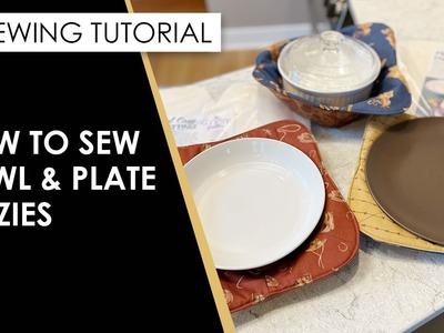 ???? ????  How to Sew Fast & Easy Bowl and Plate Cozies