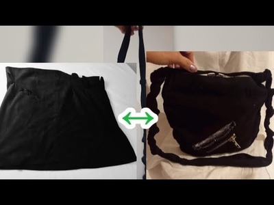 Miniskirt Into a Unique Handbag