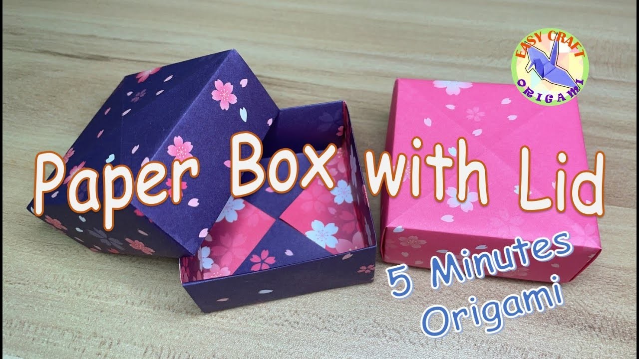 Paper Box with Lid | box origami | Easy craft origami