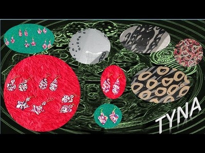 Polymer Clay Earrings * TYNA * DIY Easy Polymer Clay Tutorial * Ring Marble Texture