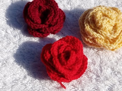 Rose Flower crochet.simple Rose flowers tutorials.crochet design Patten @kinttingwithiffat8144