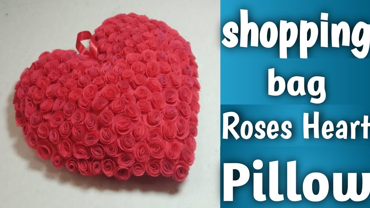 Roses Heart Making With Cloth Bag❣️ Valentine's Day Gift❣️Diy❣️Best Out Of Waste❣️Valentine Day