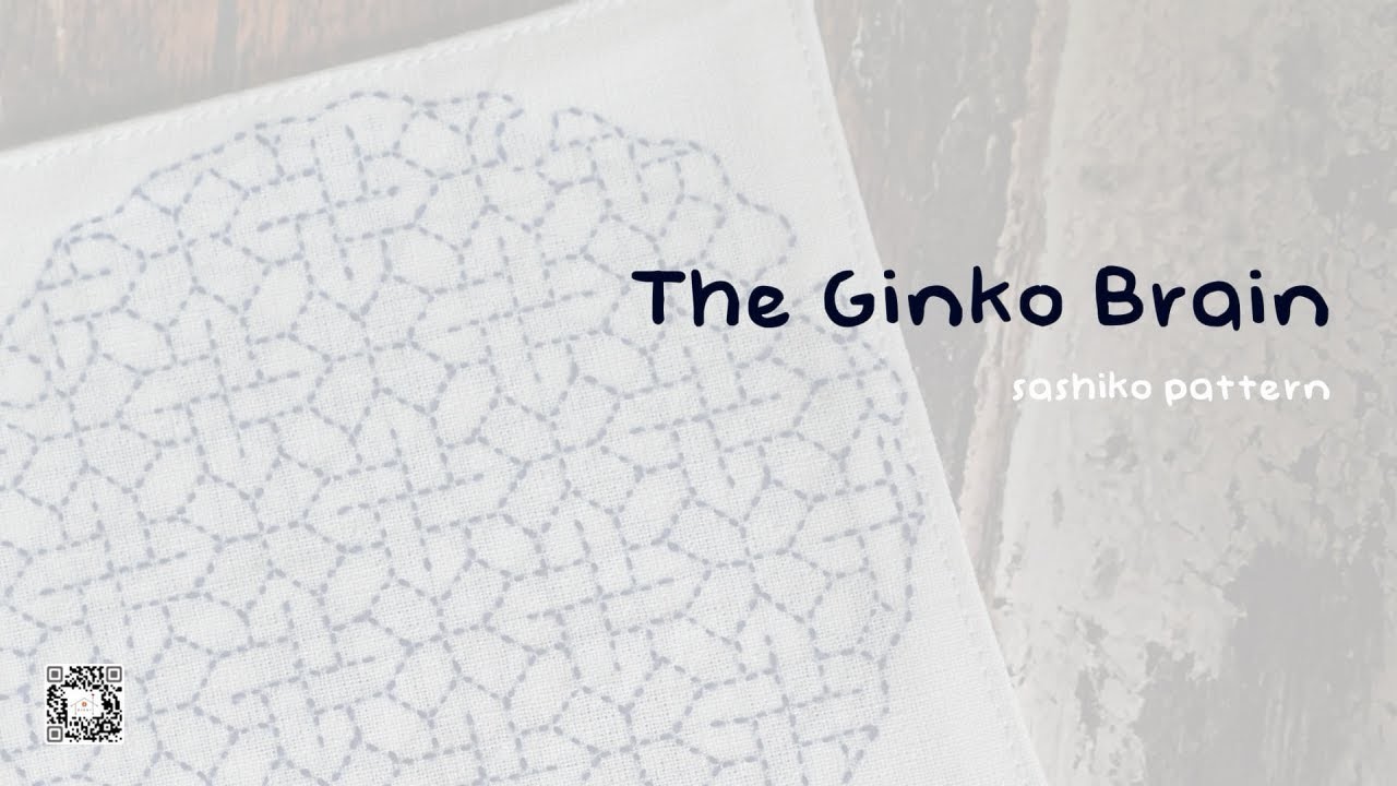 Sashiko Tutorial : "Ginko Brain" Pattern