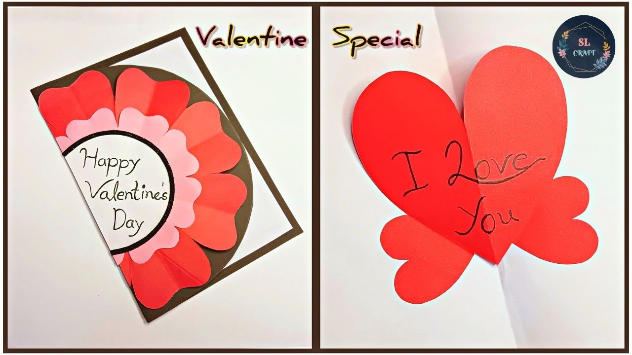 Simple & Easy Valentine's Day Card || Valentine Special Card Ideas || Valentine Pop Up Card