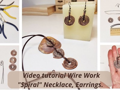 Spiral Necklace and Earrings Set tutorial