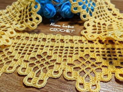 TIV croșetat frumos. Beautiful crochet LACE. Uma RENDA fina e delicada de crochê.Pizzo all'uncinetto