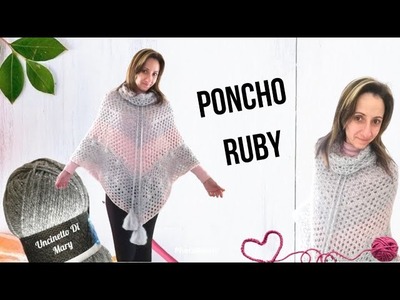 ????TUTORIAL : Uncinetto Poncho Ruby  prima parte