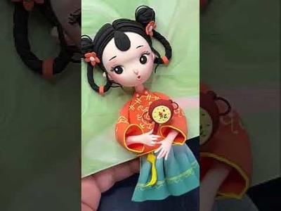 Ultra detailed Ancient Style????Girl Handmade???? Clay Art Clay Doll????