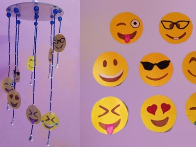 Wall hanging with smiley emoji????| using waste cake board | DIY | #bestoutofwaste #stylewithsapna