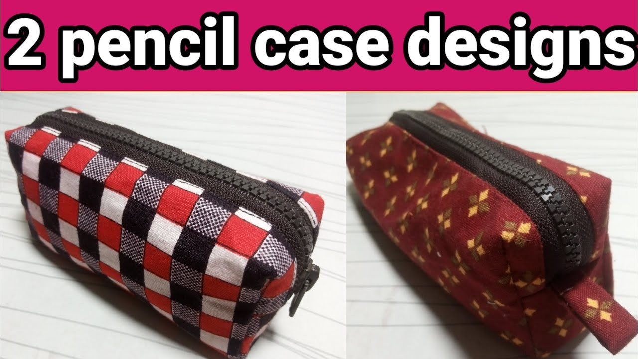 ✅2 design pencil case???? how to make pencil case | by stitch and beauty