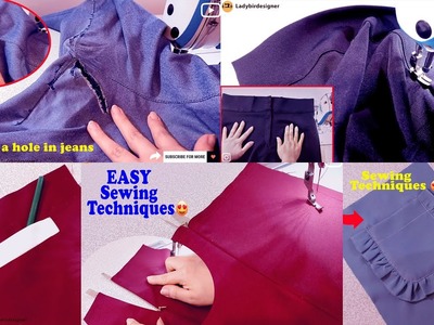 ???? [ 5 ] Important and useful sewing lessons for beginners ???? untaught sewing techniques
