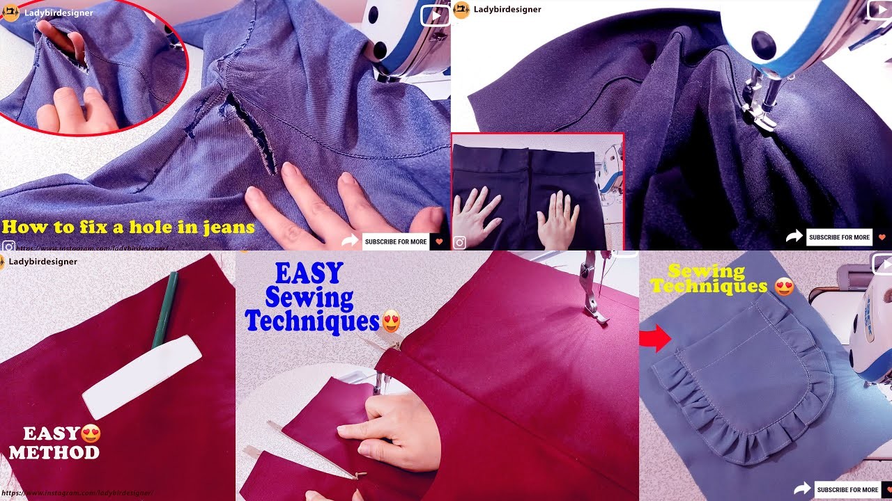 ???? [ 5 ] Important and useful sewing lessons for beginners ???? untaught sewing techniques