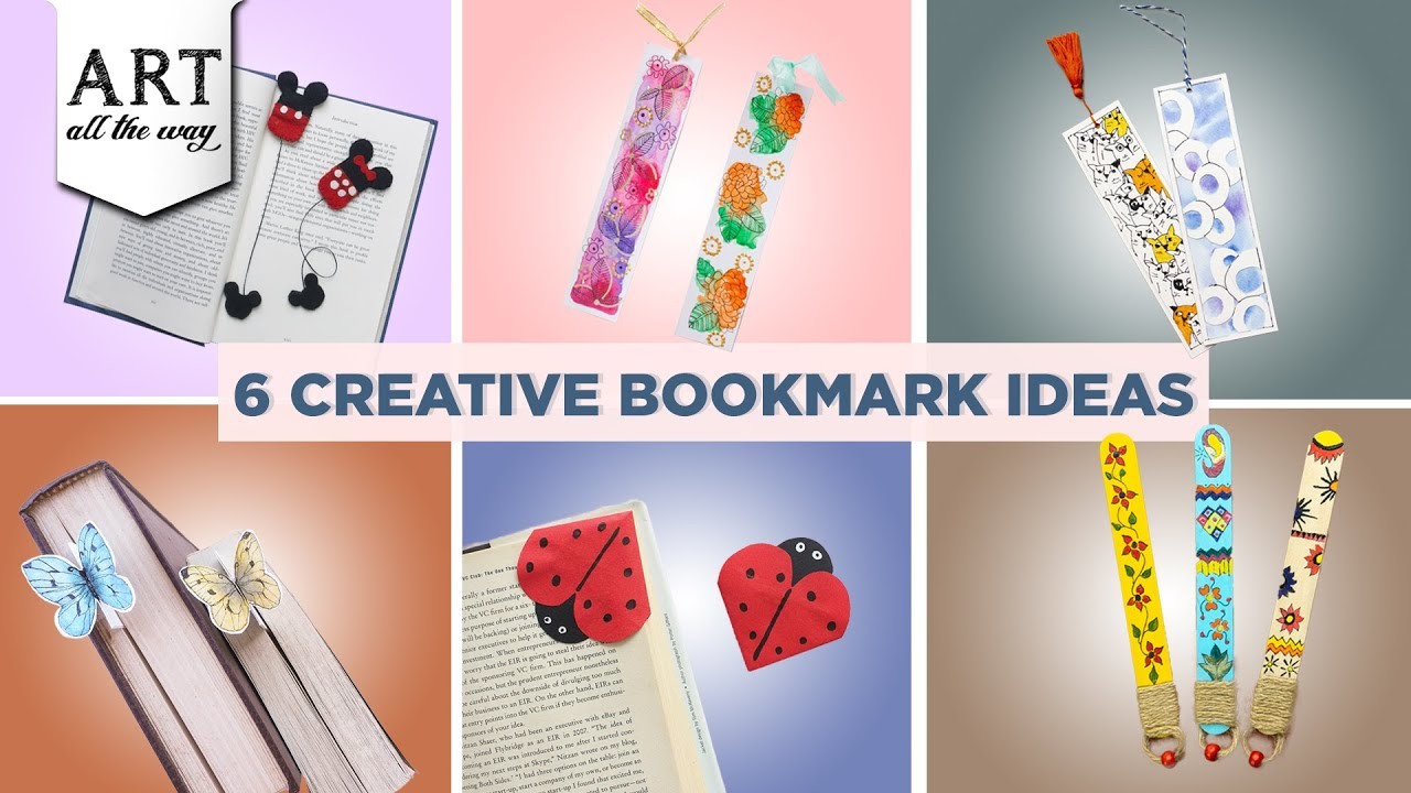 6 Creative Bookmark Ideas | How To Make A Bookmark | Handmade | Easy Paper Crafts | @VENTUNOART