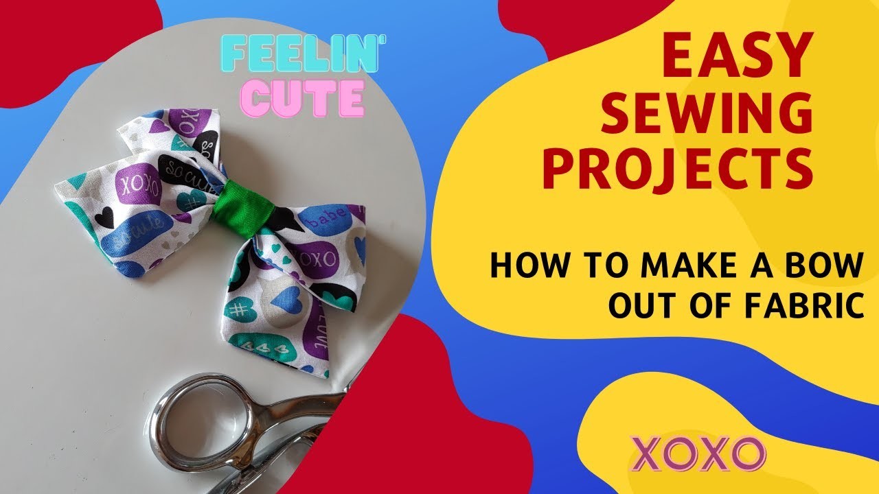 AMAZING EASY BOW. SEW TO SELL. Easy Sewing Project #9