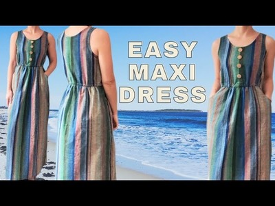 Catalina Maxi Dress. Blank Slate Patterns. Sew Along