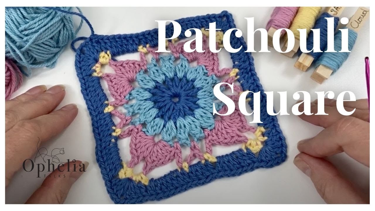 Crochet This New Granny Square. The Patchouli Square. Square Make And Create Series