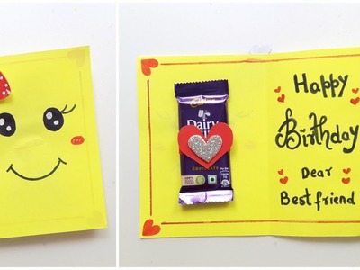 ???? Cutest ???? Happy Birthday CHOCOLATE Card Idea • How to make birthday special card • birthday gift ????