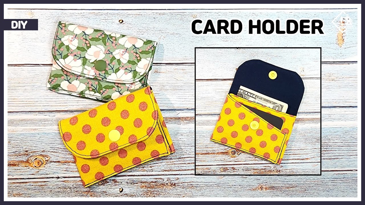 DIY A card wallet that even beginners can make very easy. sewing tutorial [Tendersmile Handmade]