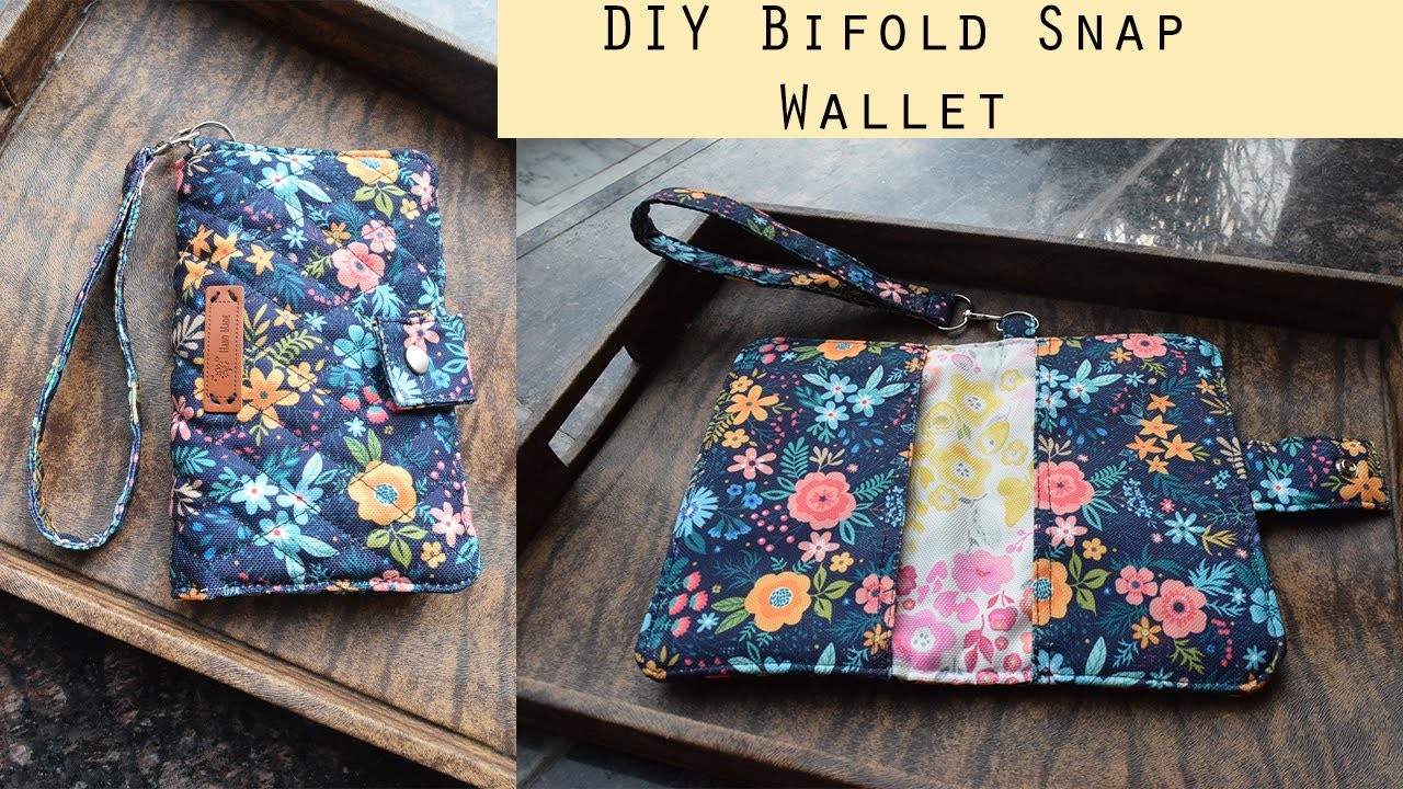 DIY Bifold Long Snap Wallet | Sewing Tutorial | Sewing for Beginners