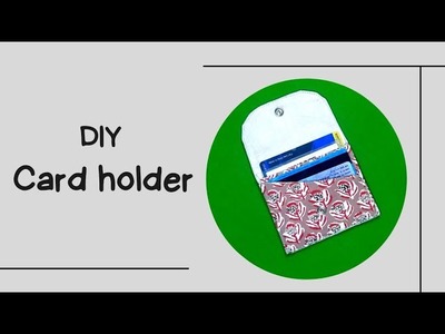 DIY Card Holder. Mini Card Wallet. Quick & Easy Tutorial. Sewing Tutorial for beginners. DIYidea
