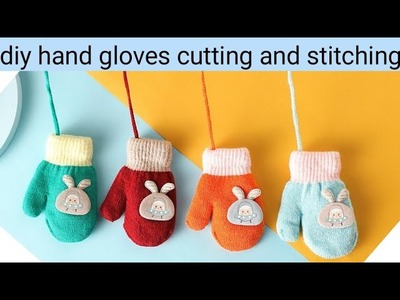 Diy winter hand gloves tutorial|  gloves cutting and stitching| #diy  #fashion #tips @fabricstitch