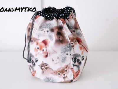 Drawstring bag, 5 sizes, sewing pattern pdf with templates, sewing for begginers @MYTKOandMYTKO